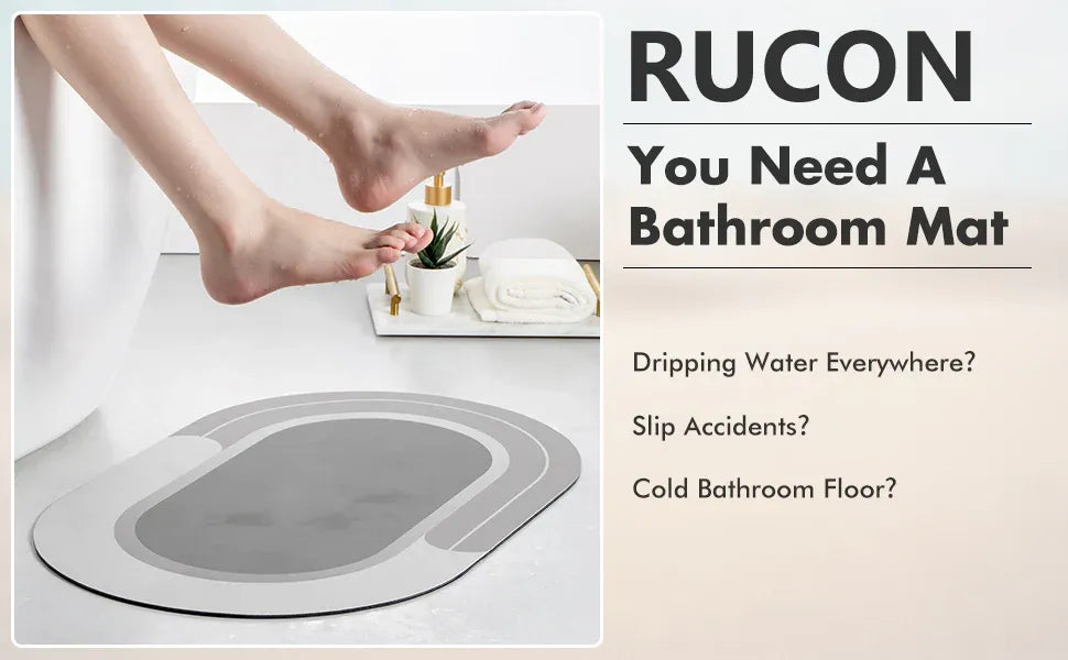 Super Absorbent Quick Dry Bath Mat | Non Slip Mats