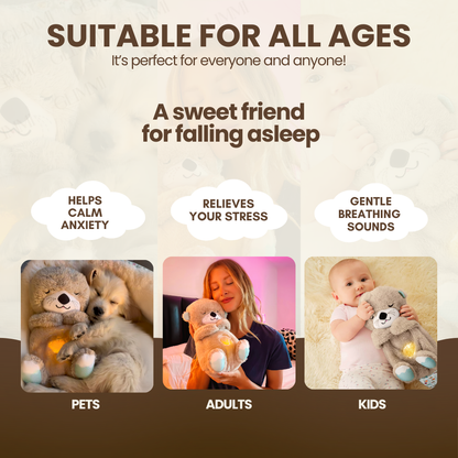 Breathing Teddy Bear Soothing Companion for Anxiety & Sleep