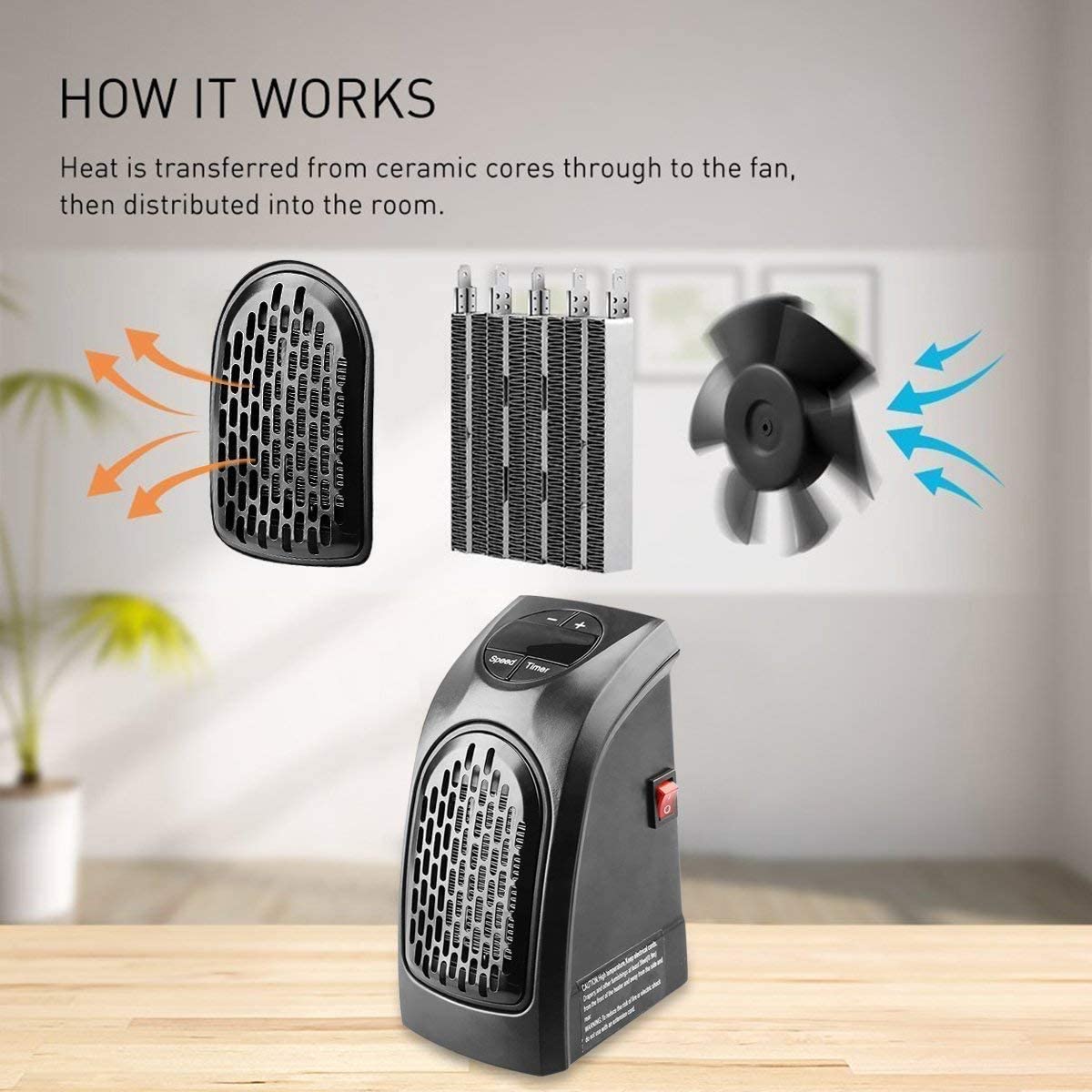 Portable Mini Room Heater: Instant Warmth for Any Corner