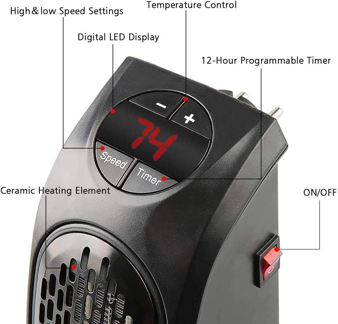 Portable Mini Room Heater: Instant Warmth for Any Corner