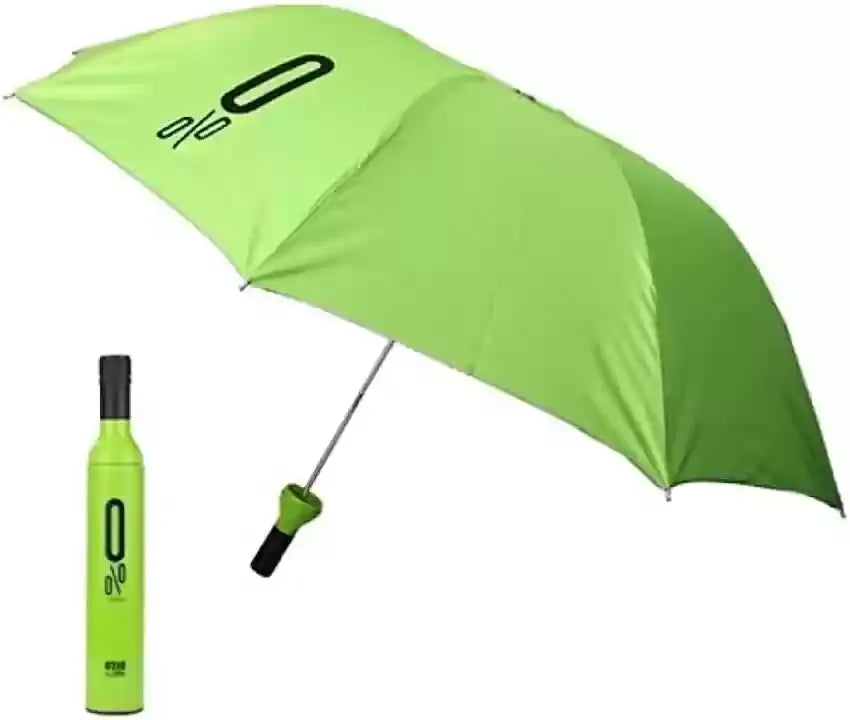 Wine Bottle Folding Umbrella With Bottle Cover (Assorted Design)